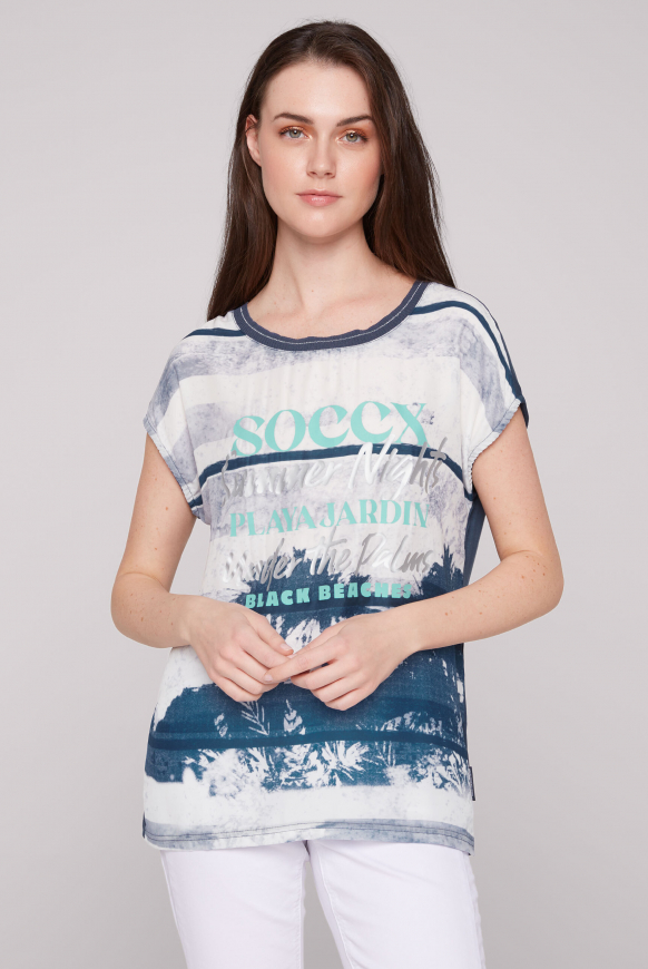 SOCCX Halenkove tričko potištěnou předni stranou - opticwhite / blue soul, Bílý
SOCCX Halenkove tričko potištěnou předni stranou - opticwhite / blue soul, Bílý