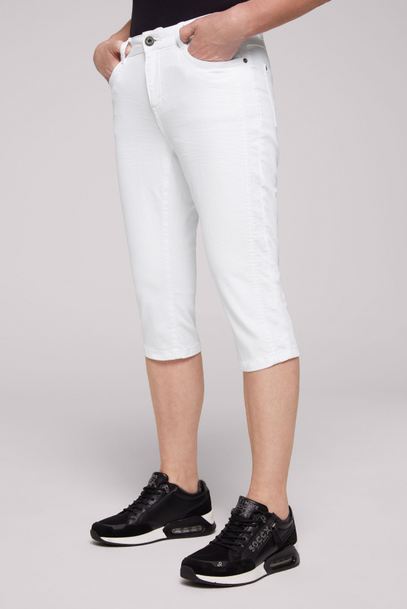 SOCCX Capri džiny CH:AR - opticwhite, Bílý 
SOCCX Capri džiny CH:AR - opticwhite, Bílý