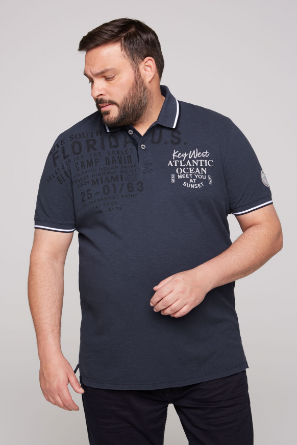 CAMP DAVID Polo tričko z pike s kratkým rukavem a artworkem - concrete blue, Betonová modrá
CAMP DAVID Polo tričko z pike s kratkým rukavem a artworkem - concrete blue, Betonová modrá