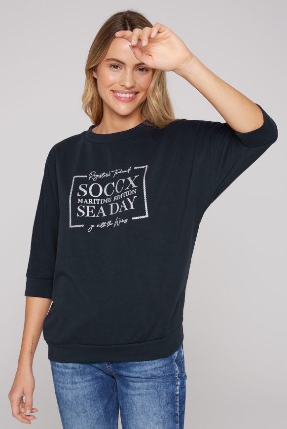 SOCCX Mikina s ¾ rukavy a potiskem s flitry - blue navy, Modré námořnictvo
SOCCX Mikina s ¾ rukavy a potiskem s flitry - blue navy, Modré námořnictvo