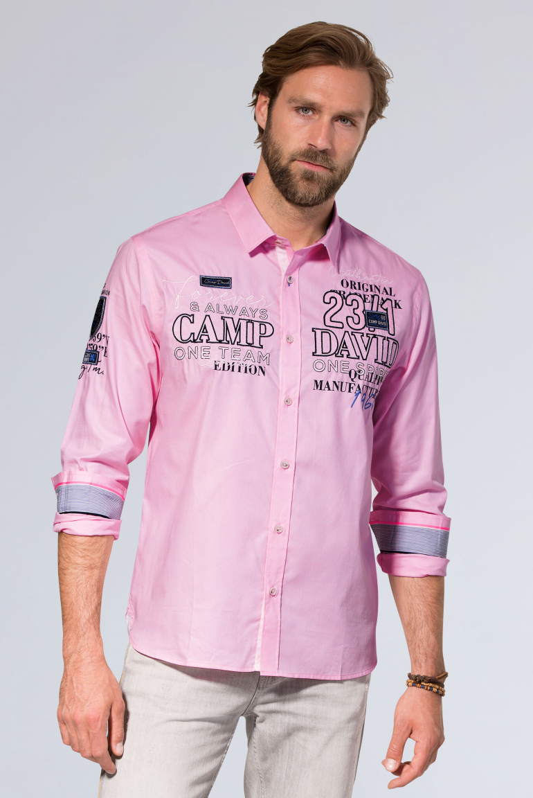 CAMP DAVID Košile s dobby strukturou a artworky - pale pink, Světle růžová
CAMP DAVID Košile s dobby strukturou a artworky - pale pink, Světle růžová