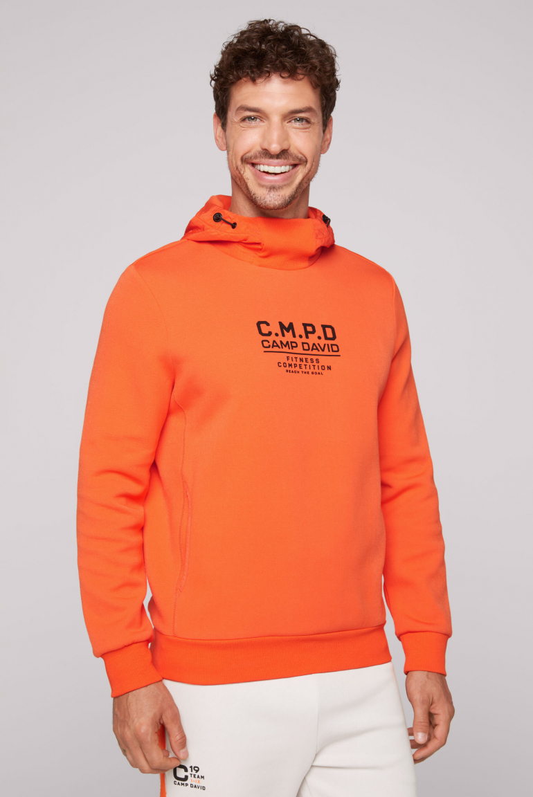 CAMP DAVID Mikina kapuci ze směsi materialů artworkem a zadni kapsou - signal orange, Signální oranžová
CAMP DAVID Mikina kapuci ze směsi materialů artworkem a zadni kapsou - signal orange, Signální oranžová