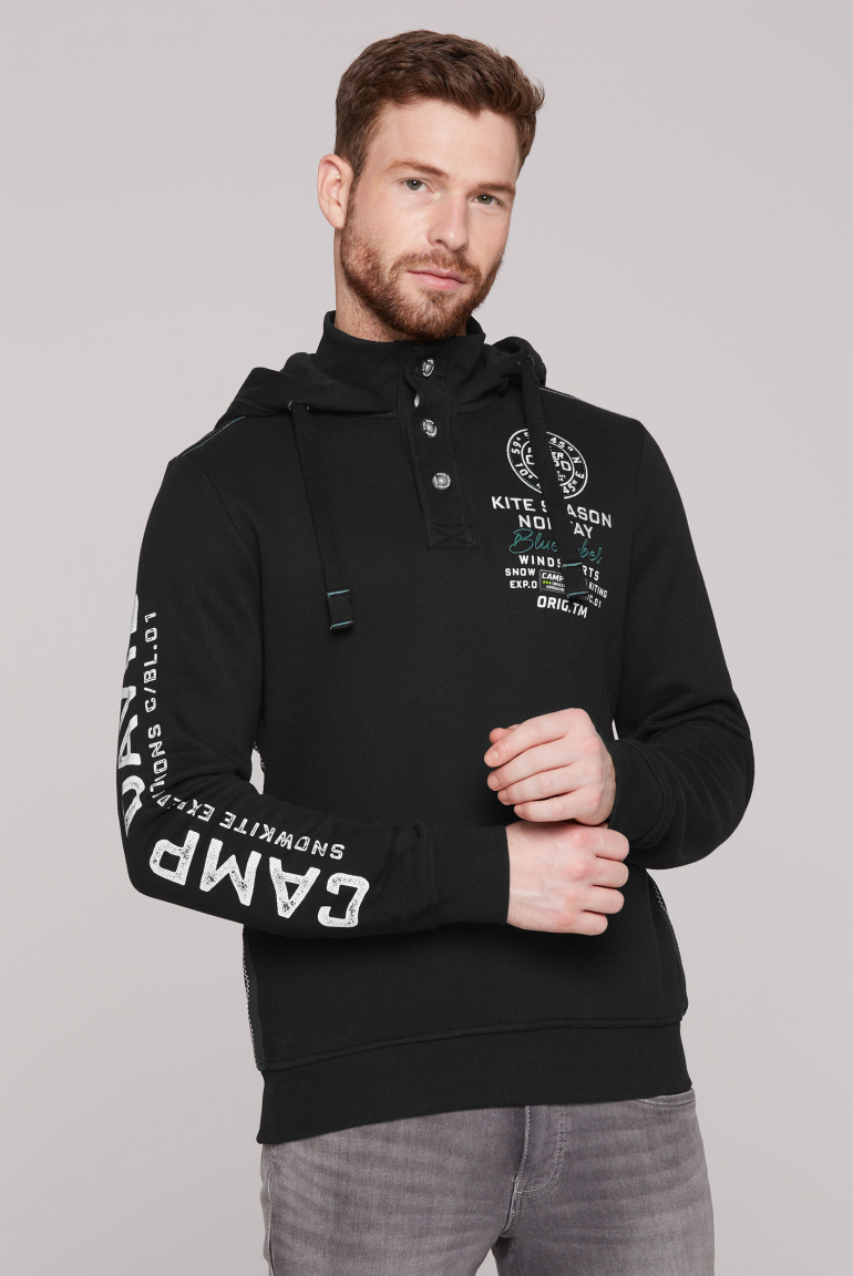CAMP DAVID Mikina s kapuci s knoflikovou legou, artworkem a pasky - black, Černý
CAMP DAVID Mikina s kapuci s knoflikovou legou, artworkem a pasky - black, Černý