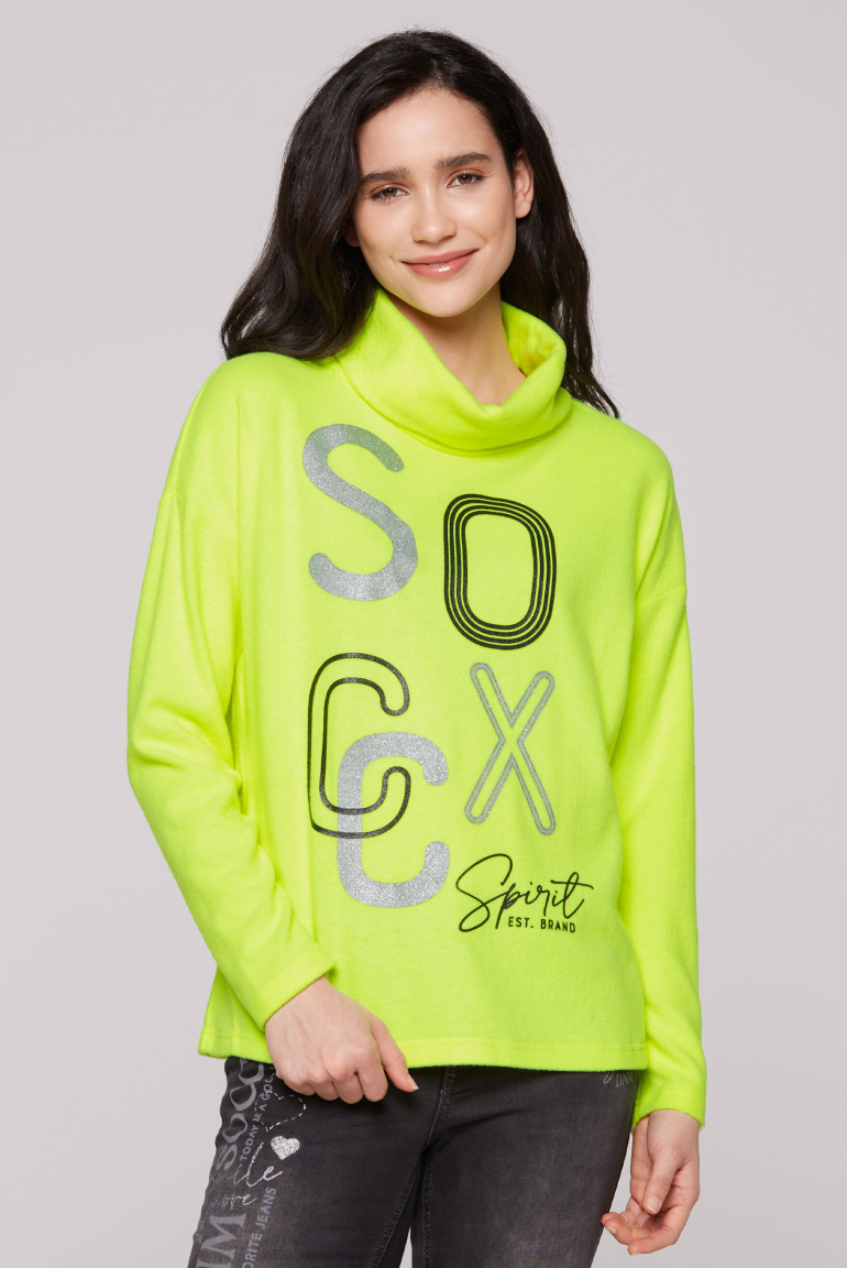 SOCCX Rolak z flaušoveho upletu s třpytivým logem - neon lime, Neonová limetka
SOCCX Rolak z flaušoveho upletu s třpytivým logem - neon lime, Neonová limetka