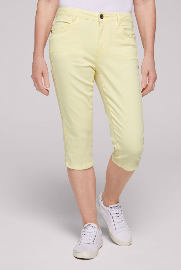 

SOCCX Capri džiny CH:AR - faded yellow, Vybledlé žluté