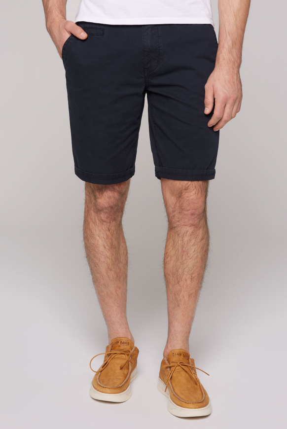 

CAMP DAVID Chino šortky s ohrnutým lemem - blue navy, Modrý