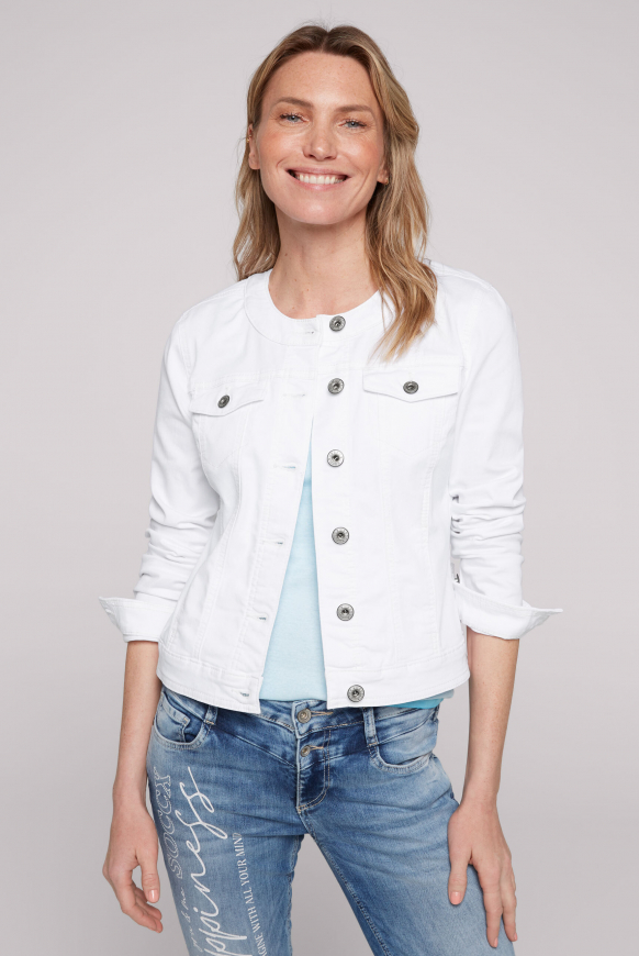 

SOCCX Barevna džinova bunda JE:SSY - opticwhite, Optická bílá