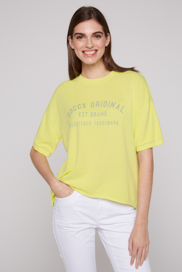 

SOCCX Mikina  kratkými rukavy a retro logem - faded yellow, Vybledlé žluté