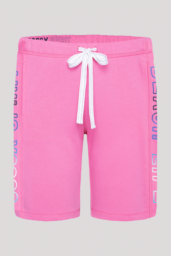 

SOCCX Lehke šortky z pružneho materialu  potisky loga - pink punch, Růžový