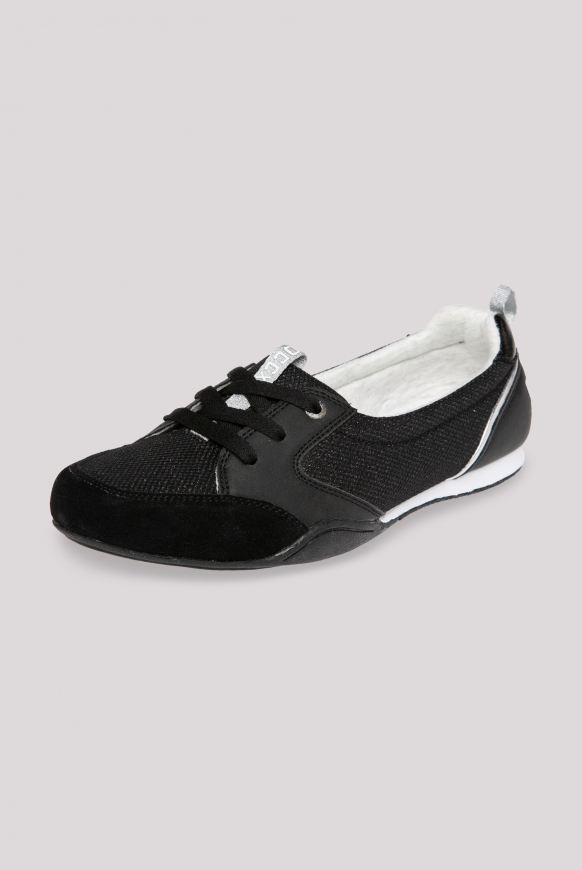 

SOCCX Balerinove tenisky s glitrovými efekty - black, Černá