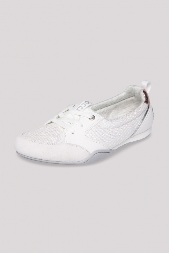 

SOCCX Balerinove tenisky s glitrovými efekty - white, Bílý