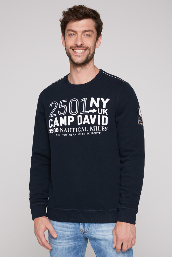

CAMP DAVID Mikina  artworkem loga - blue navy, Modré námořnictvo