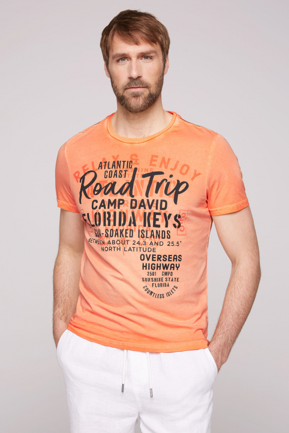 

CAMP DAVID Tričko s 3D potiskem - sunshine orange, Sluníčko oranžová