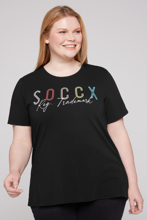 

SOCCX Tričko s kulatým výstřihem - black, Černý