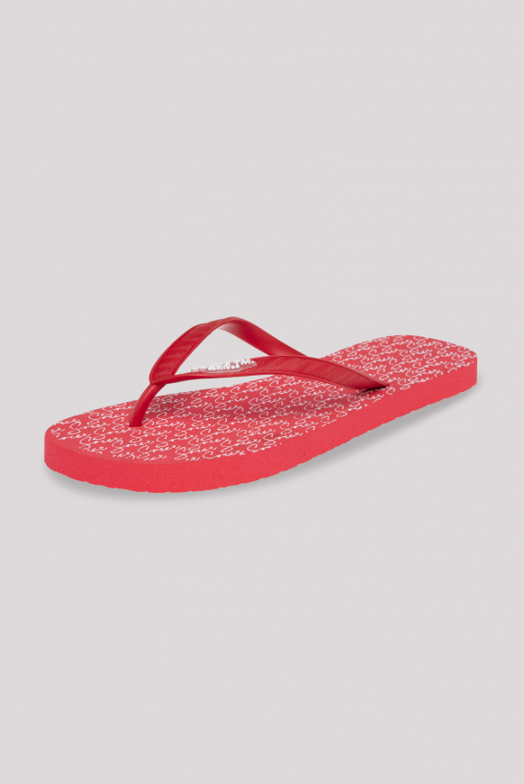 

SOCCX Žabky s artworky loga - clear red, Jasně červená