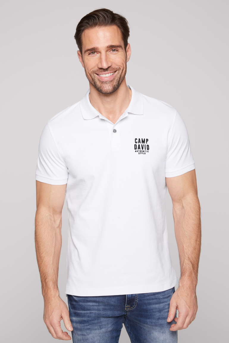 Basic polo tričko z piké s výšivkou loga 