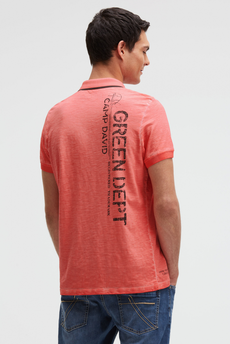 Polo tričko s vintage potisky 