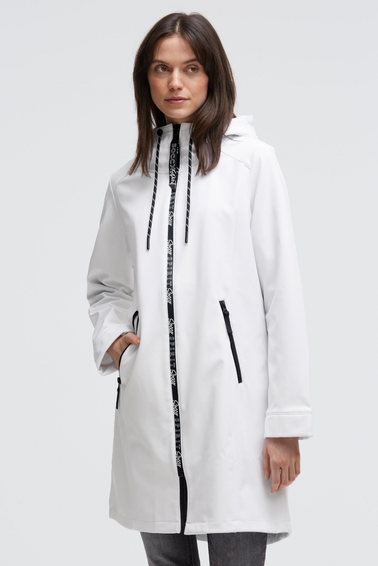 Softshellová parka s kapucí 