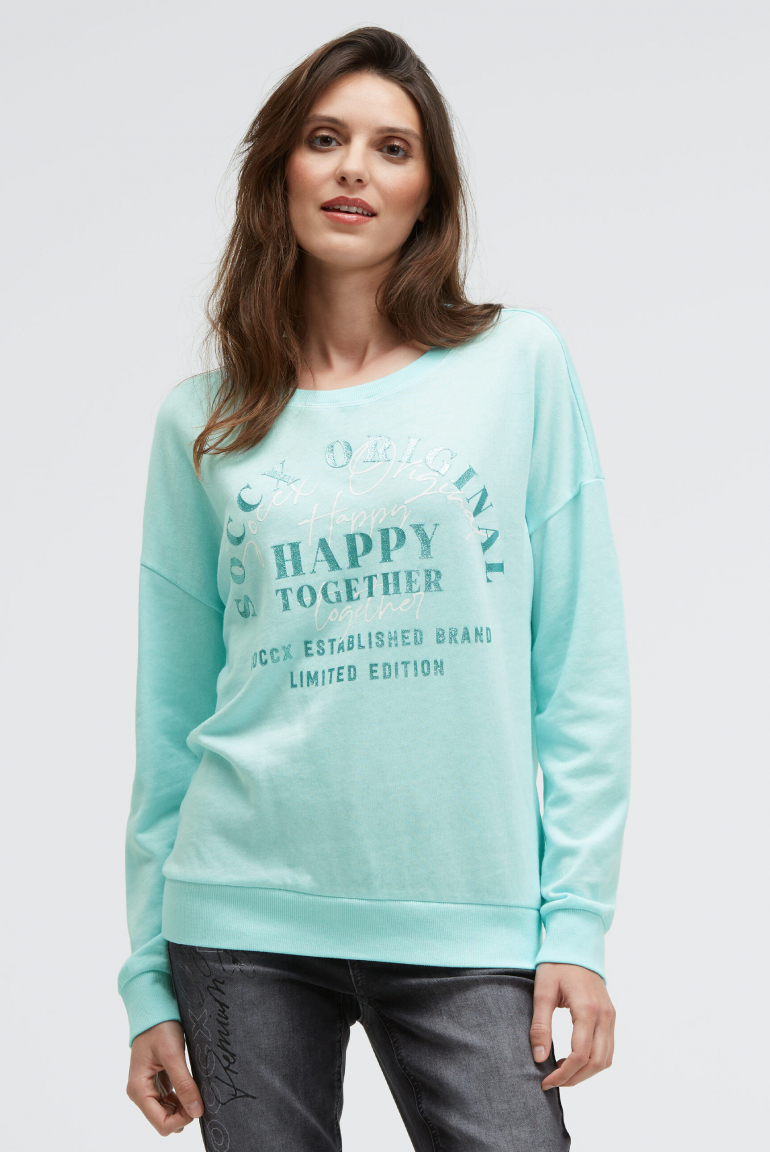 Mikina s třpytivým artworkem 