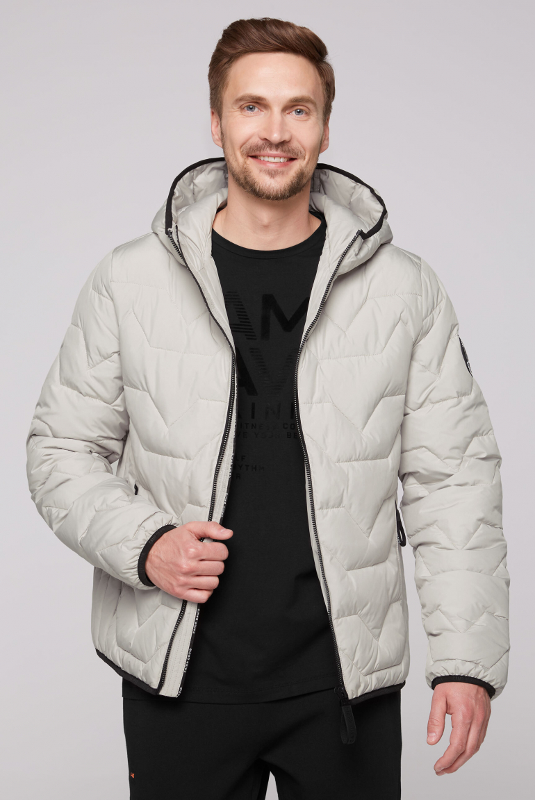 

CAMP DAVID Prošivana bunda - light grey, Světle šedá