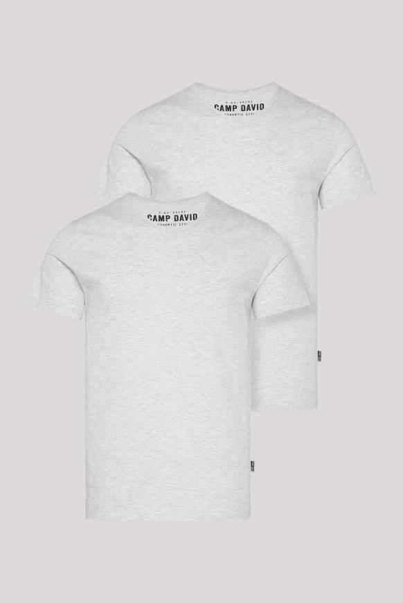 Basic tričko s výstřihem do V, balení po 2 kusech 