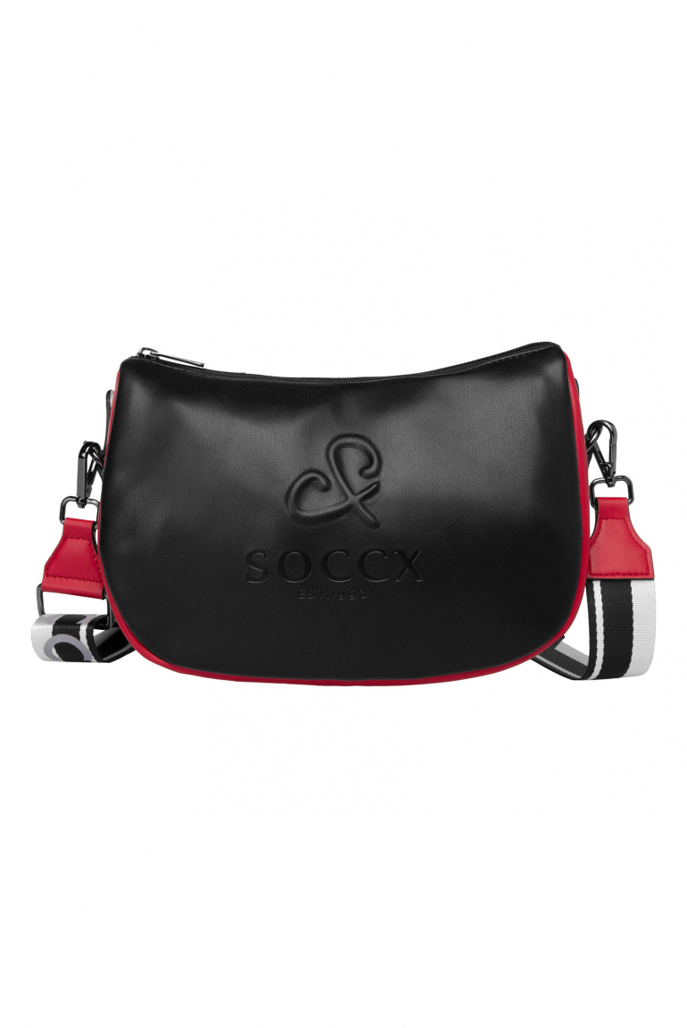 Barevná crossbody kabelka s módním popruhem 