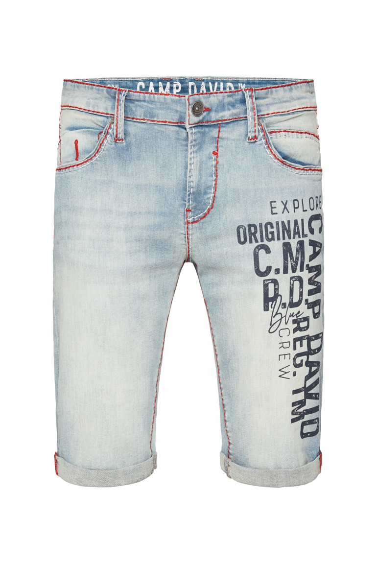 Džínové kraťasy RO:BI Slim Fit 