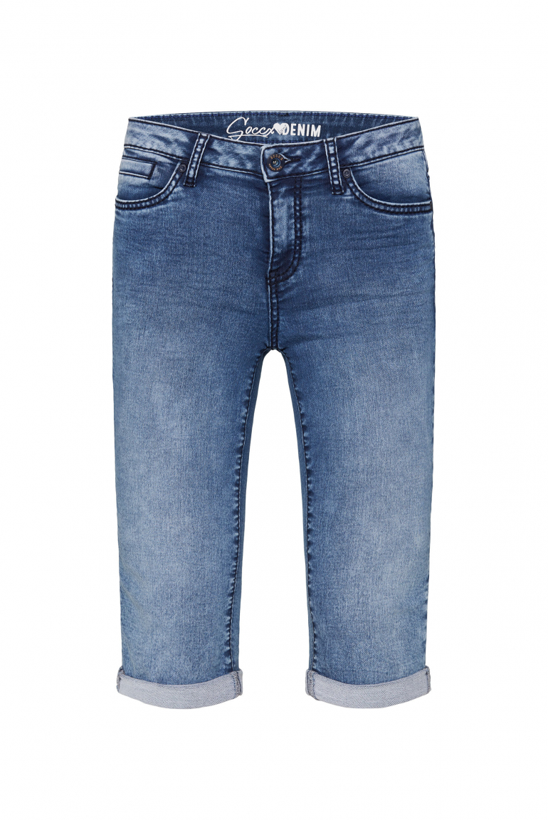 Džínové kraťasy RO:MY Regular Fit 