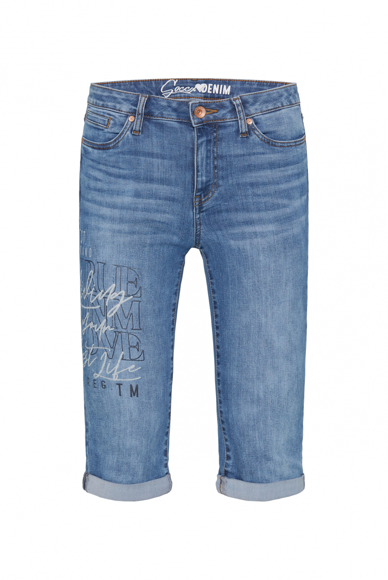 Džínové kraťasy RO:MY Regular Fit 