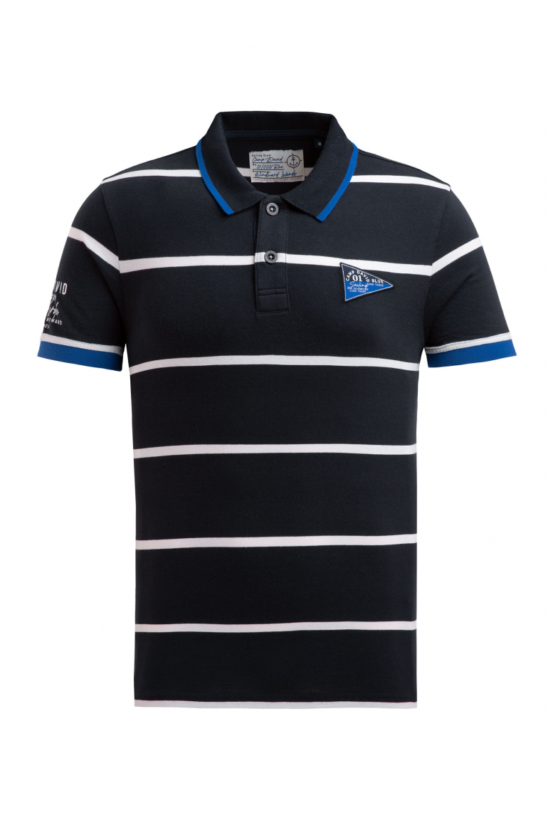 Polo tričko s pruhovaným designem 