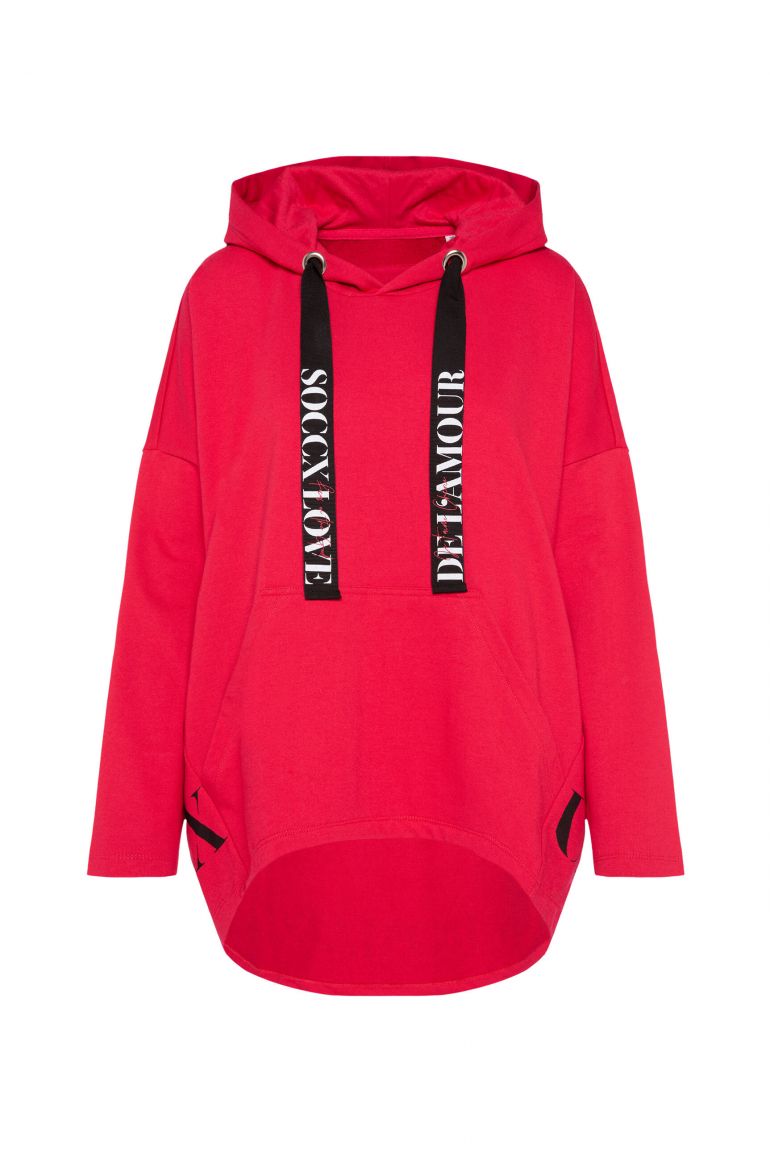 Oversized mikina s potiskem loga 
