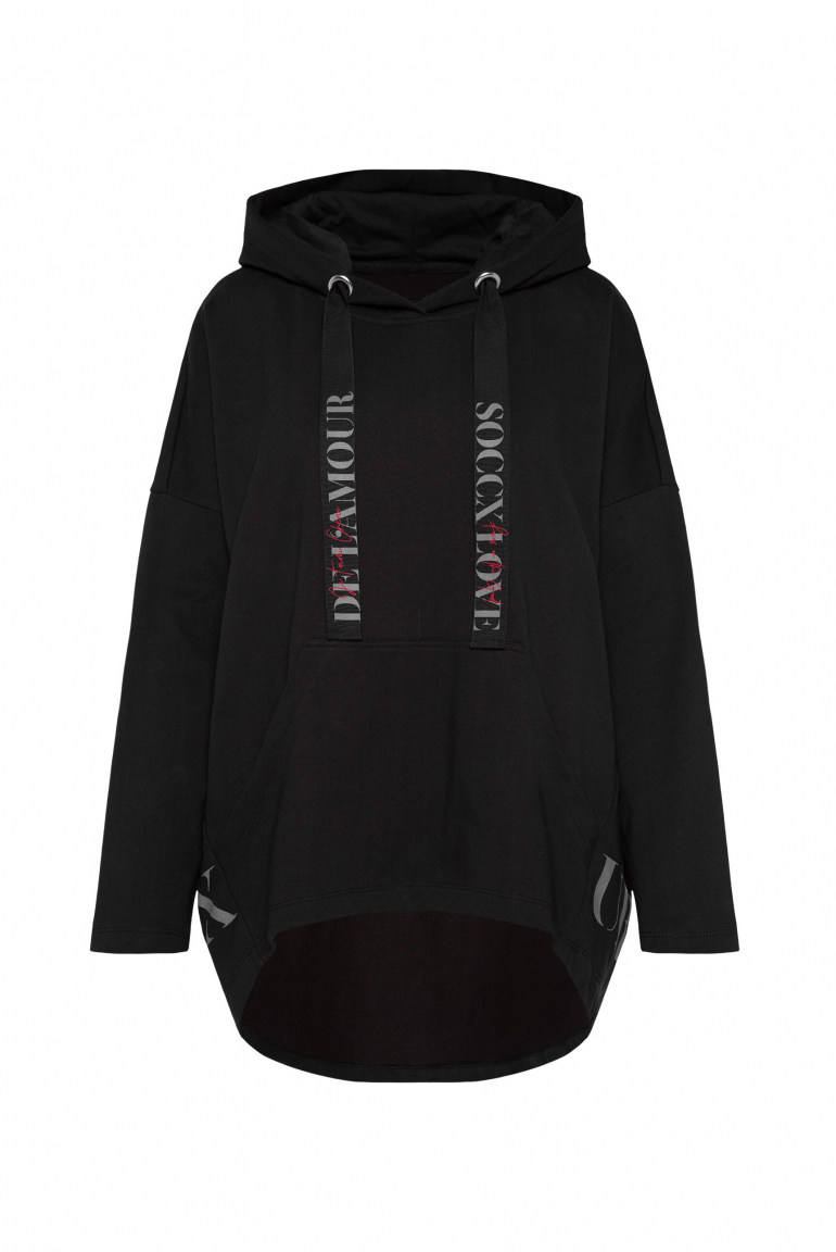 Oversized mikina s potiskem loga 
