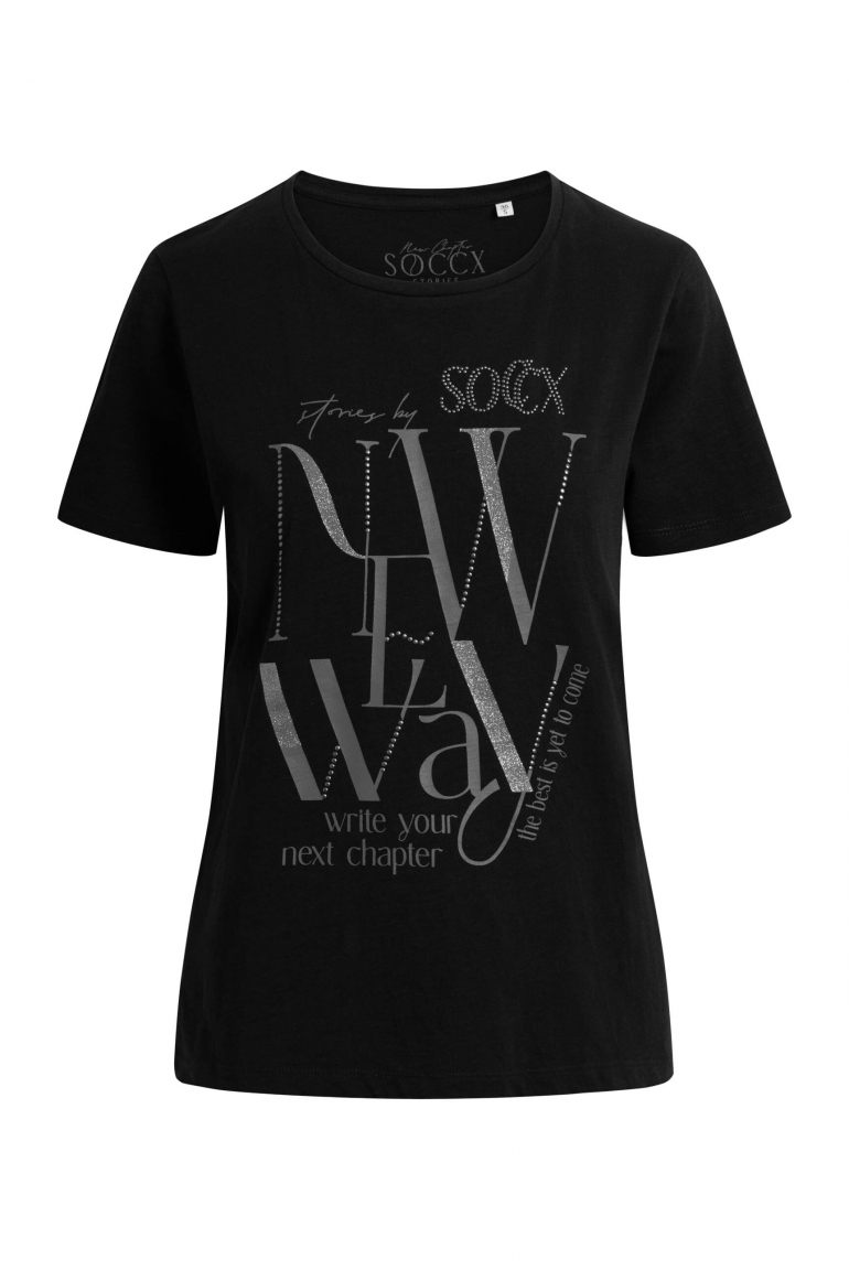 Tričko s kulatým výstřihem a artworkem 