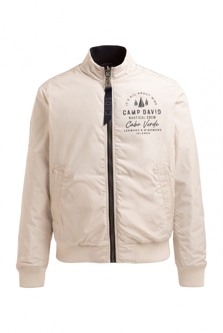 Oboustranný bomber s potisky loga 