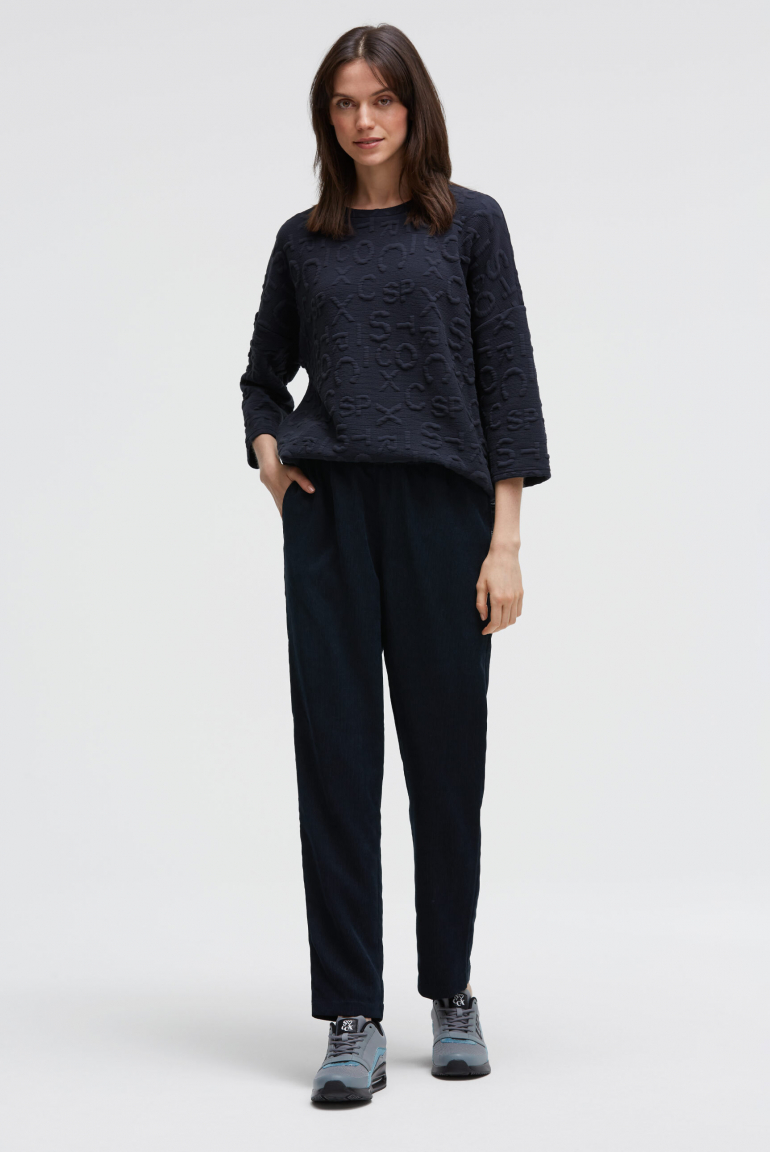 Manšestrové kalhoty volného střihu