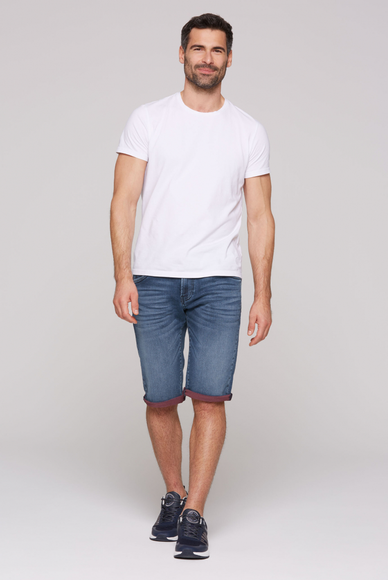 Džínové kraťasy RO:BI Slim Fit