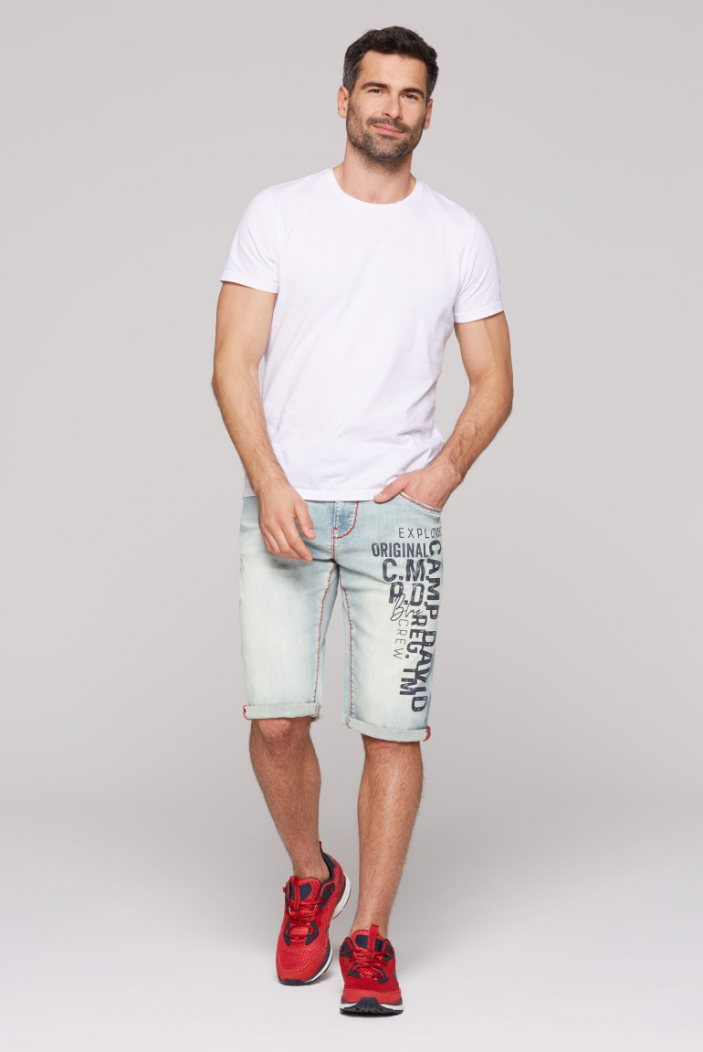 Džínové kraťasy RO:BI Slim Fit