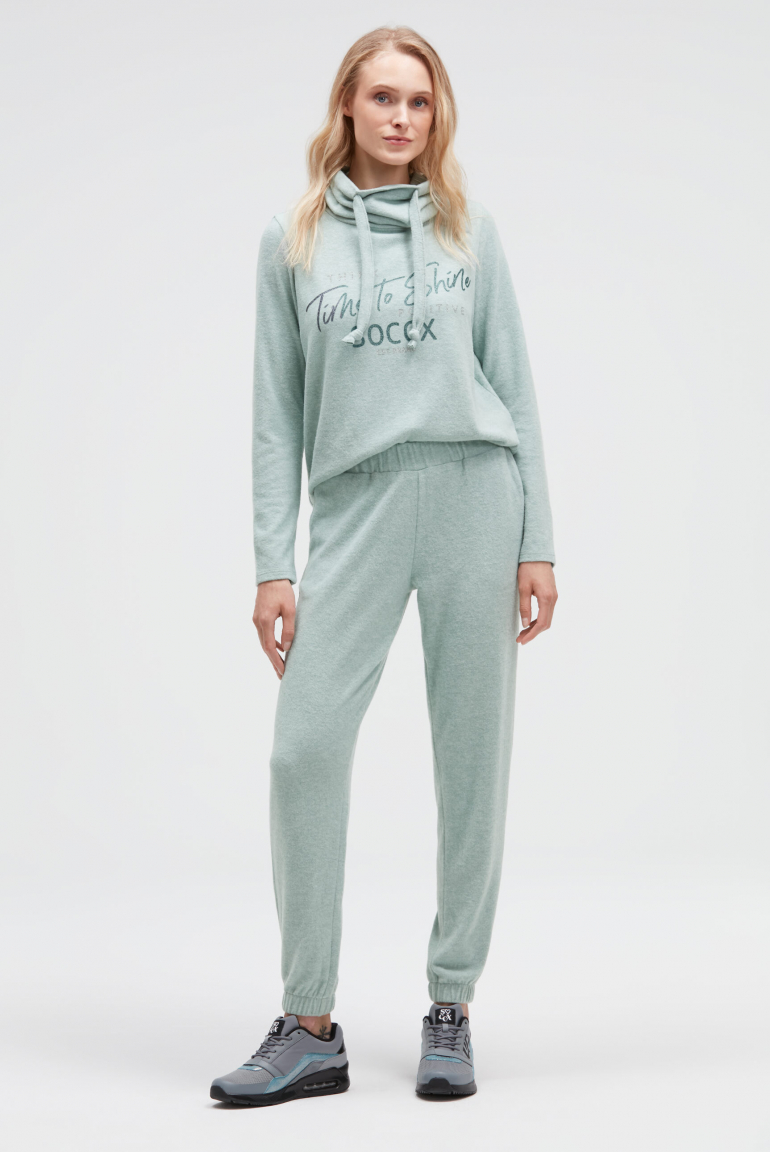 Tepláky z flaušového úpletu