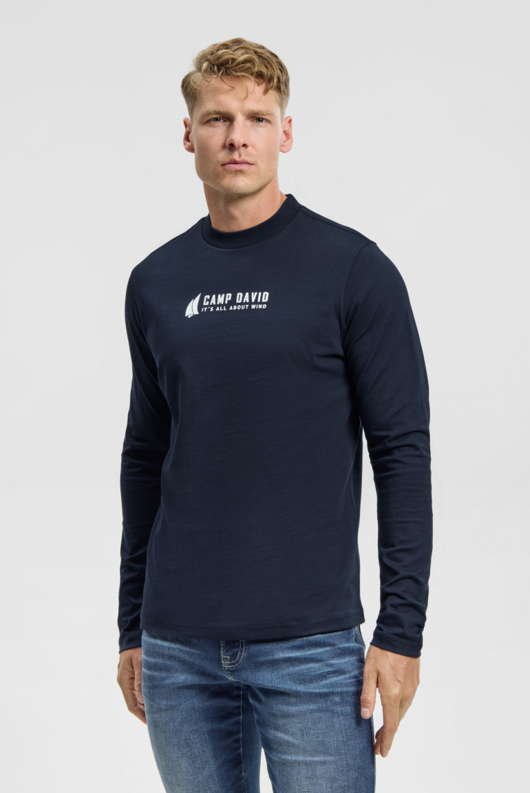 Tričko s dlouhým rukávem a artworkem na zádech