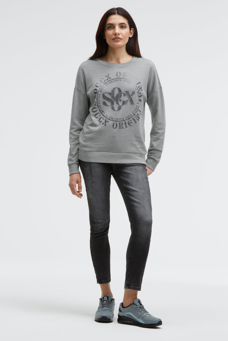 Mikina s třpytivým artworkem