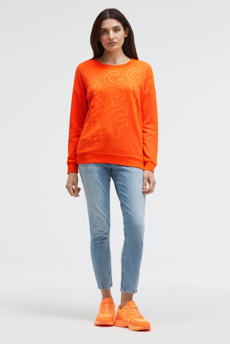 Mikina s třpytivým artworkem