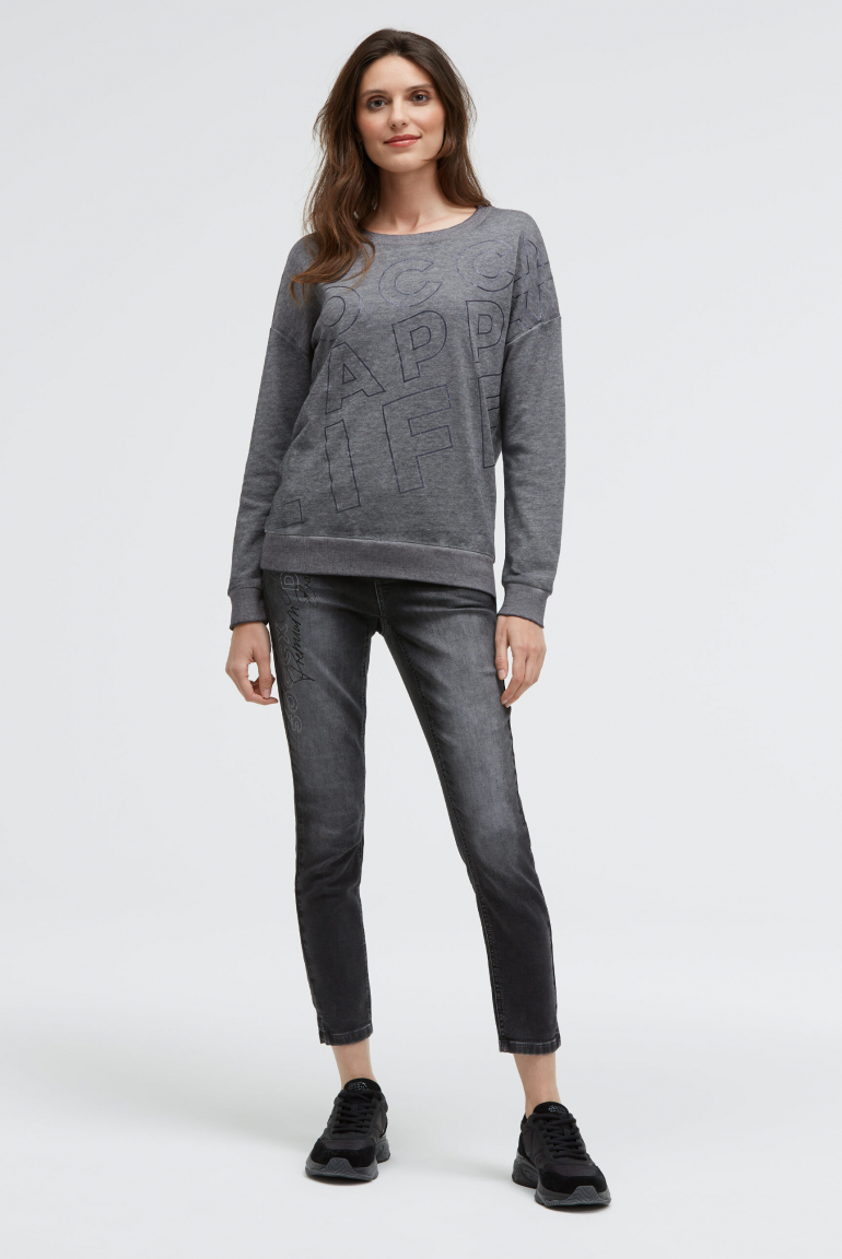 Mikina s třpytivým artworkem