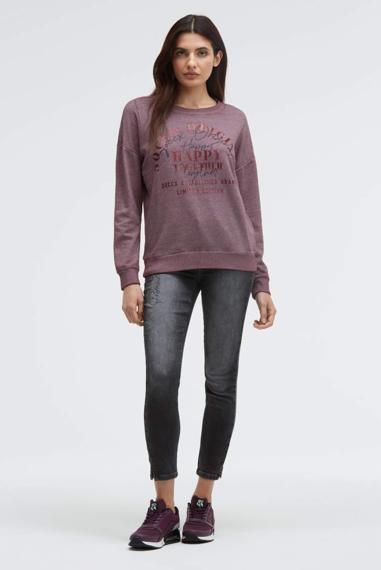 Mikina s třpytivým artworkem