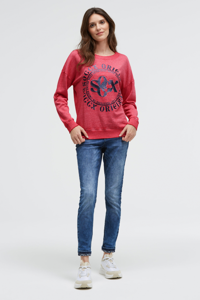 Mikina s třpytivým artworkem