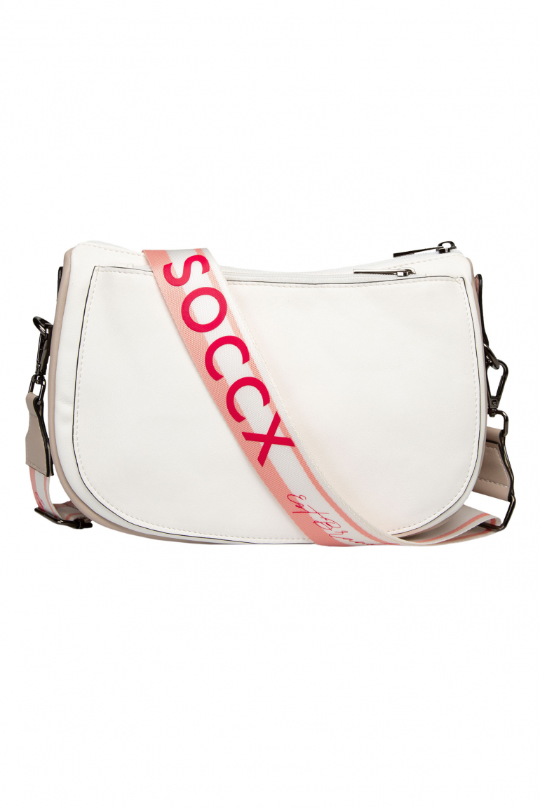 Barevná crossbody kabelka s módním popruhem