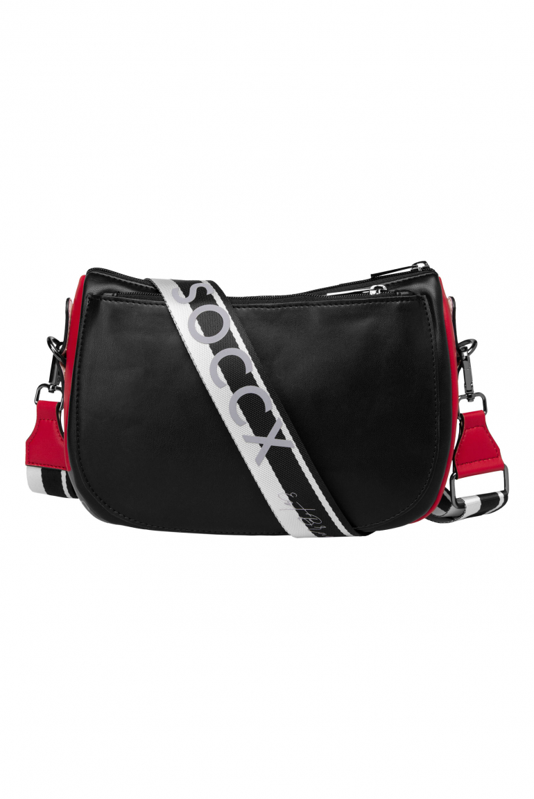 Barevná crossbody kabelka s módním popruhem