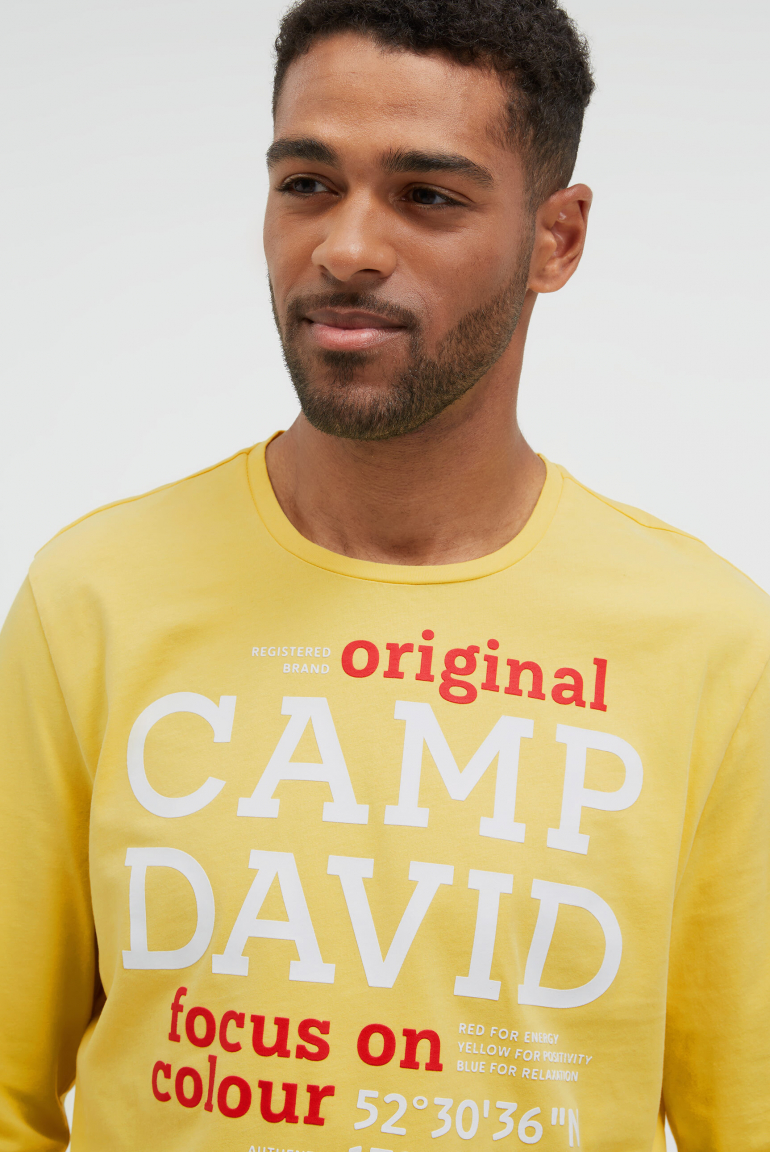 Tričko s dlouhým rukávem s gumovým artworkem