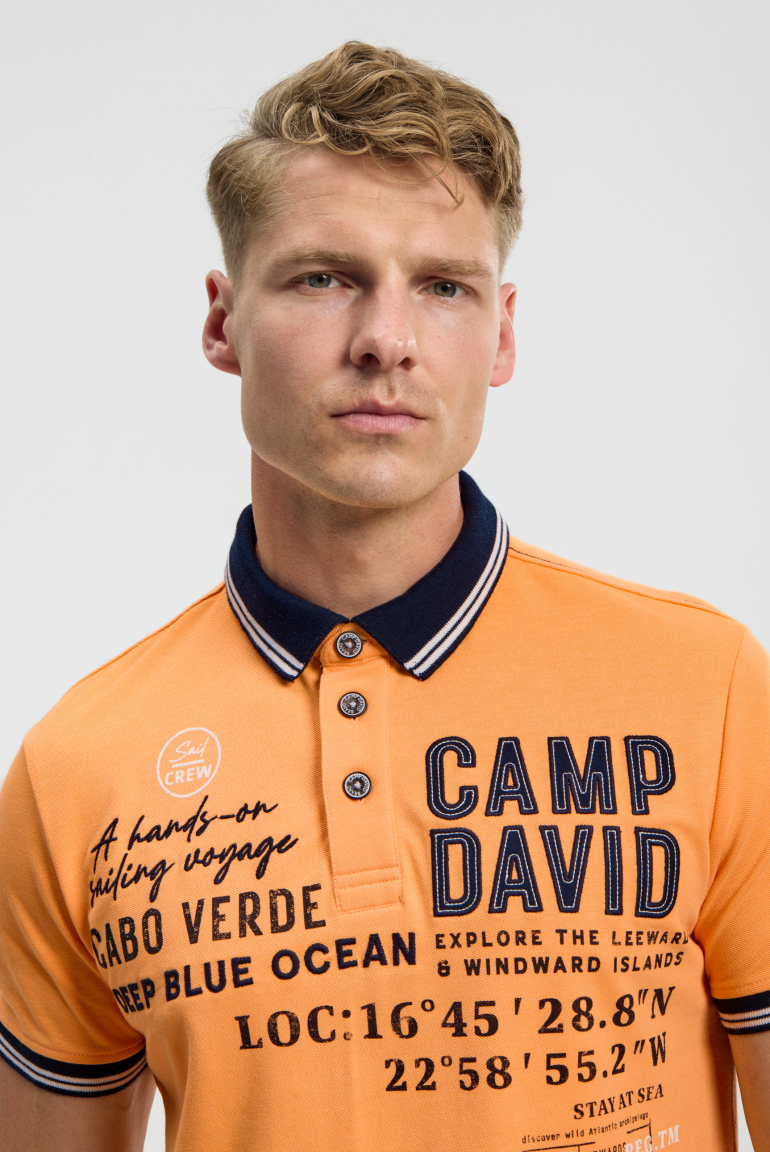 Polo tričko piké s aplikacemi značky