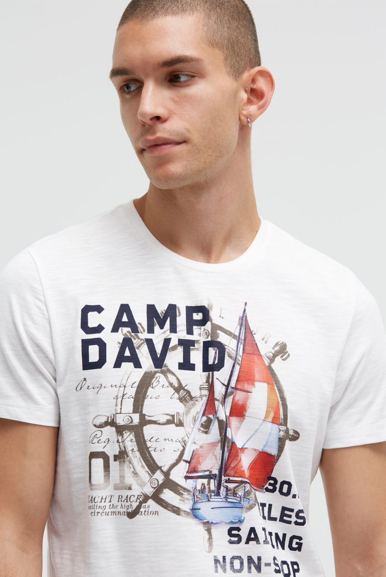 Tričko s kulatým výstřihem a fotopotiskem