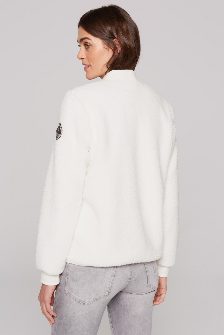 Bomber z materiálu imitujícího beránka